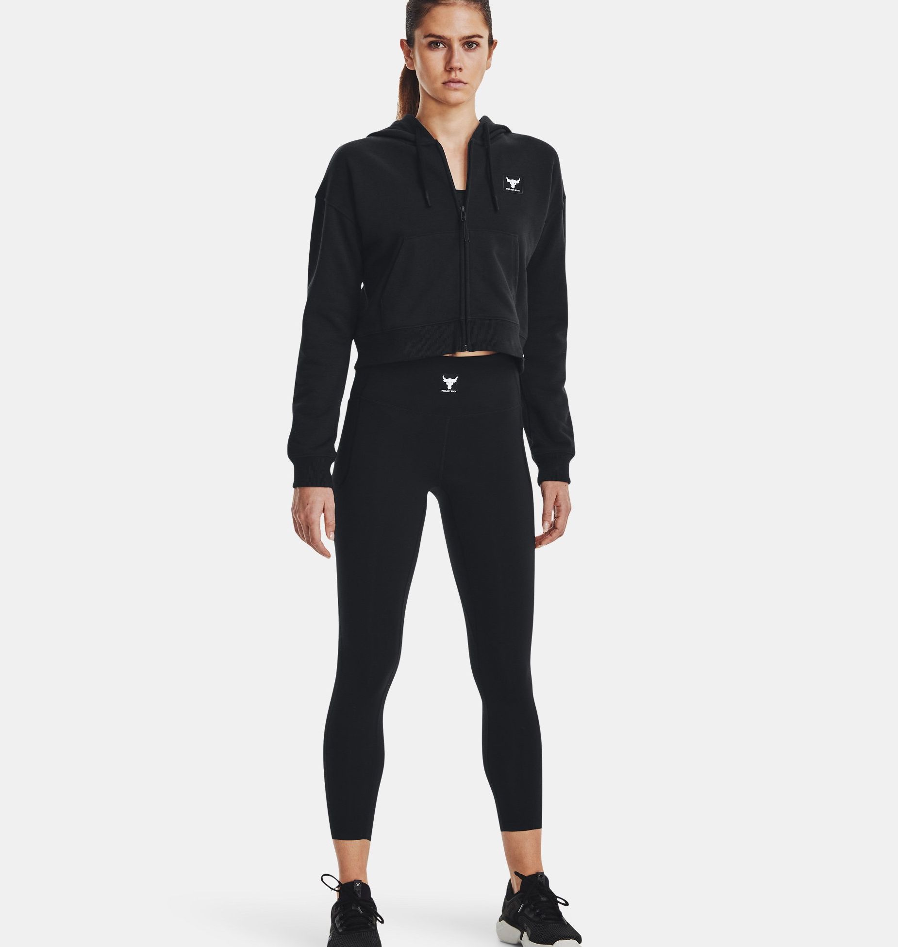 Hanorace & Pulovere -  under armour Project Rock Heavyweight Terry Full-Zip